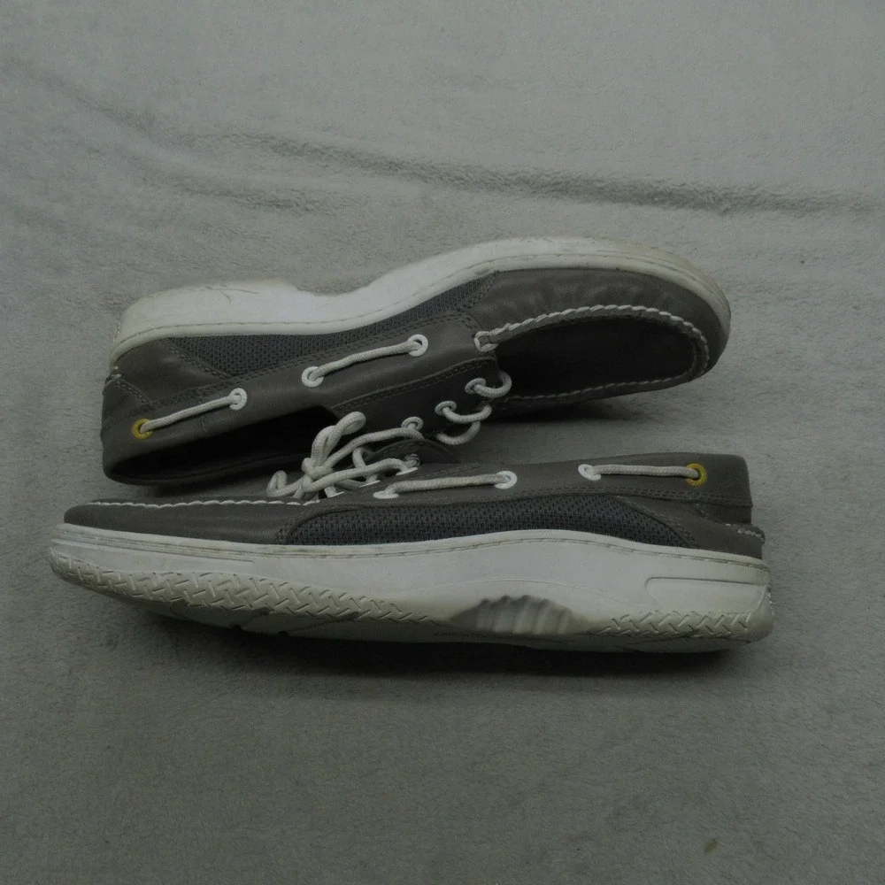 Sperry‎ Men 11 Boat Shoes Gray Top Sider Suede Classic Nautical Casual Outdoor